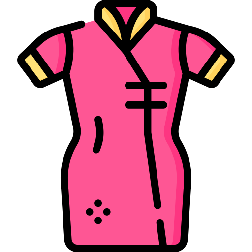 チャイナドレス Special Lineal color icon