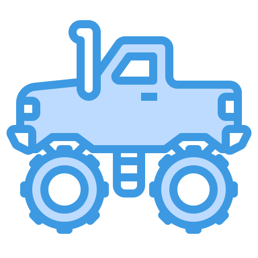 Four wheel drive itim2101 Blue icon