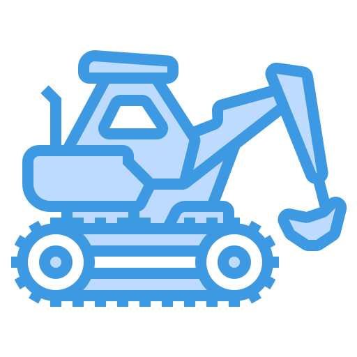 Excavator itim2101 Blue icon
