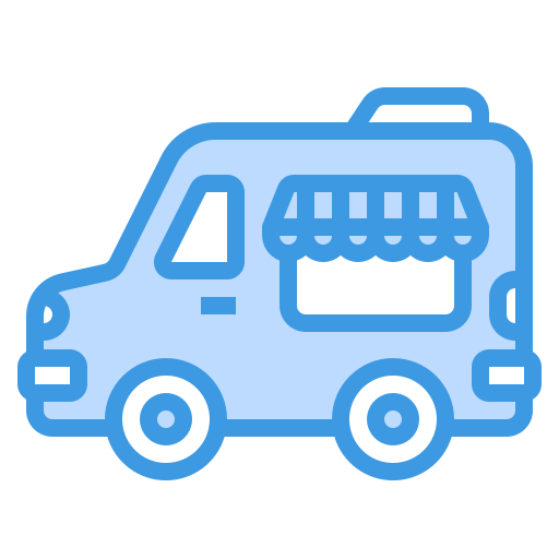 camion di cibo itim2101 Blue icona
