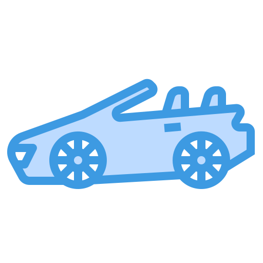 Sport car itim2101 Blue icon