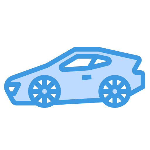 voiture de sport itim2101 Blue Icône
