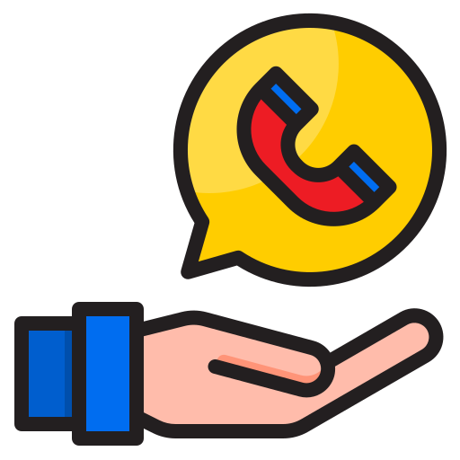 電話 srip Lineal Color icon