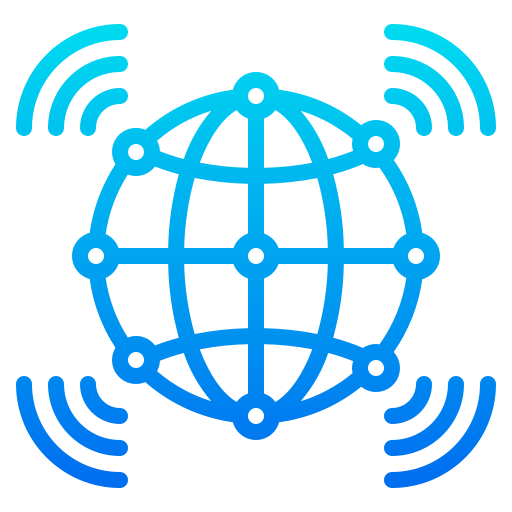 Network srip Gradient icon