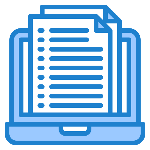 document srip Blue icoon