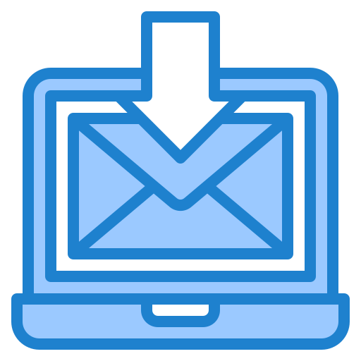 Email srip Blue icon
