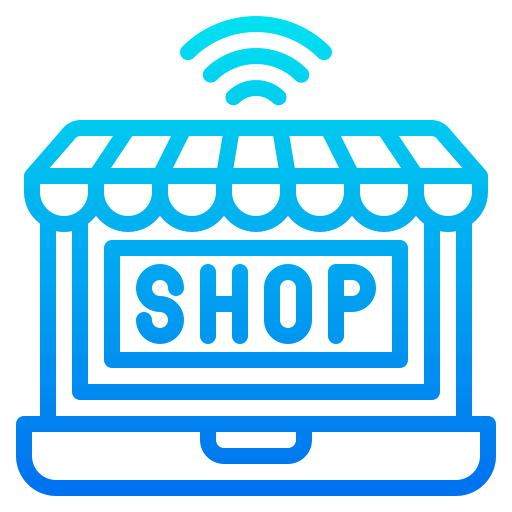 negozio online srip Gradient icona