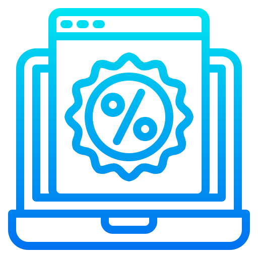 할인 srip Gradient icon