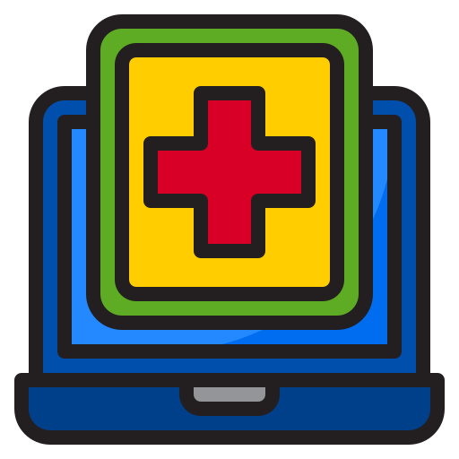 hospital srip Lineal Color icono
