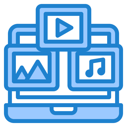multimedia srip Blue icono