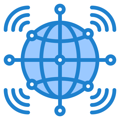 ネットワーキング srip Blue icon