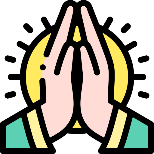 祈る Detailed Rounded Lineal color icon
