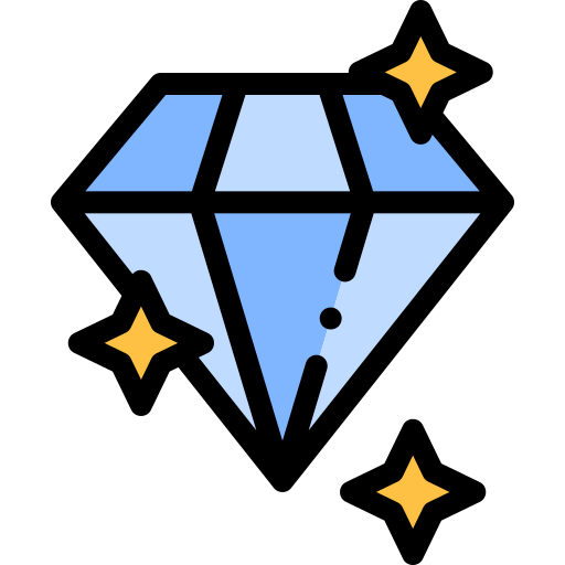 다이아몬드 Detailed Rounded Lineal color icon