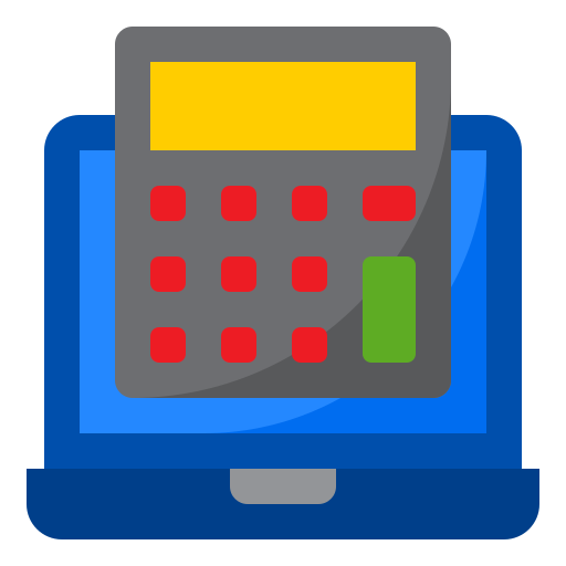 Calculator srip Flat icon