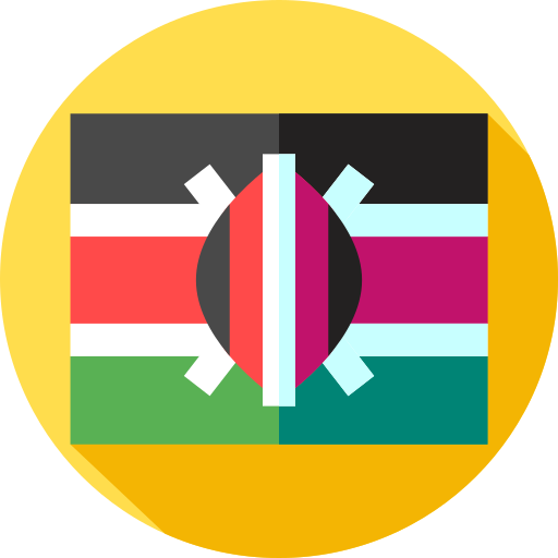 kenia Flat Circular Flat icon