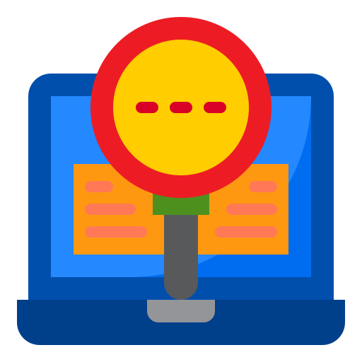 Search srip Flat icon
