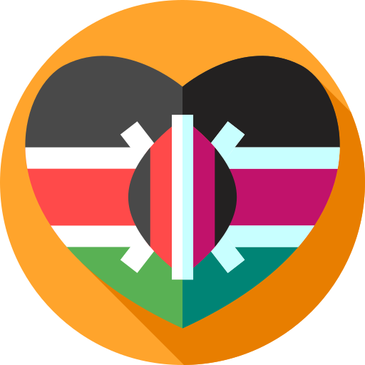 kenia Flat Circular Flat icon