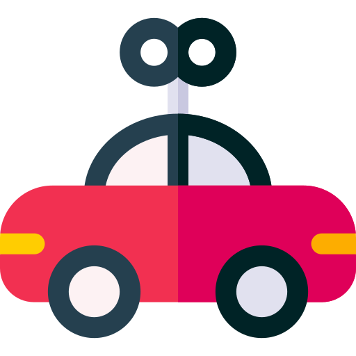 samochód zabawka Basic Rounded Flat ikona