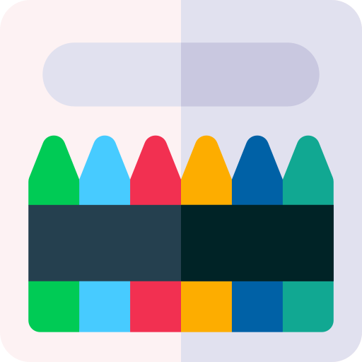 Crayon Basic Rounded Flat icon