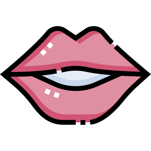 Lips Detailed Straight Lineal color icon
