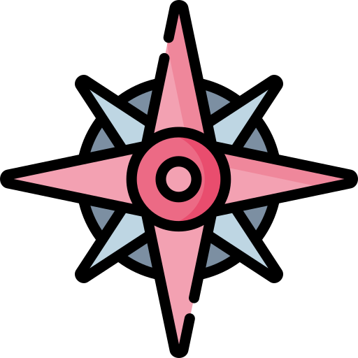 rosa de los vientos Special Lineal color icono
