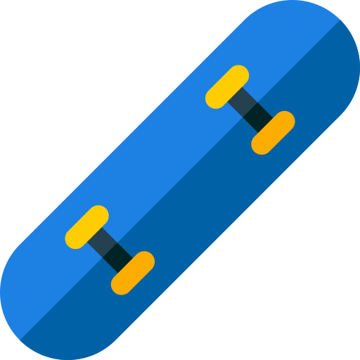 Skate Basic Rounded Flat icon