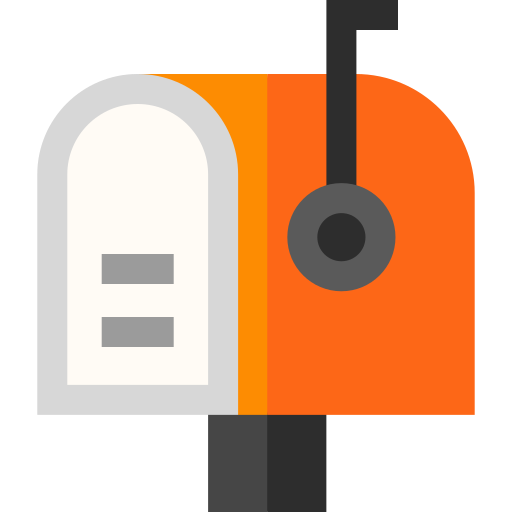 Mail inbox app Basic Straight Flat icon