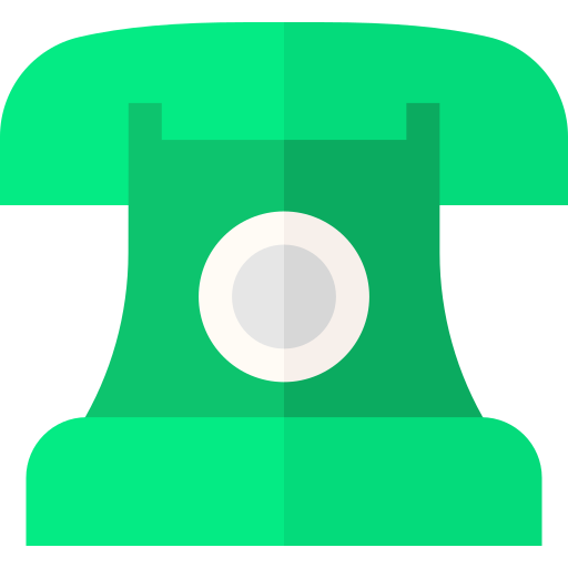 telefoon Basic Straight Flat icoon