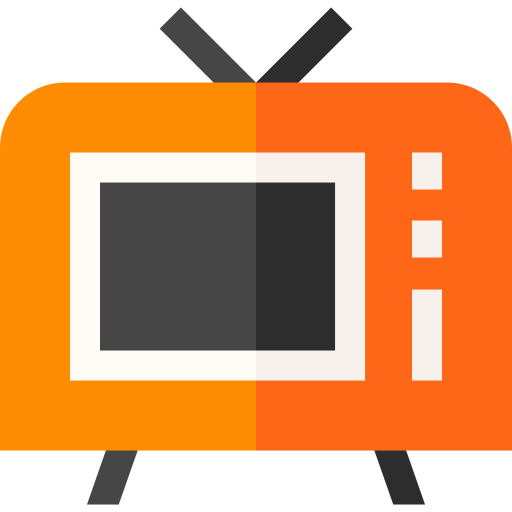 aplicación de tv Basic Straight Flat icono