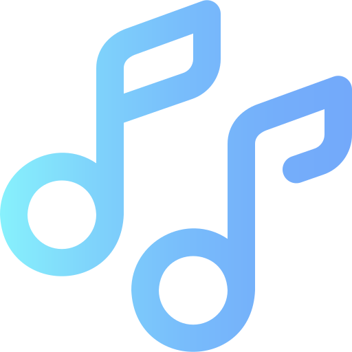Music Super Basic Omission Gradient icon