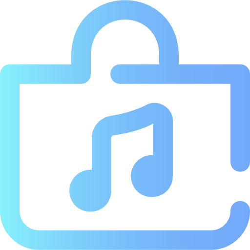 aplicación de la tienda de música Super Basic Omission Gradient icono