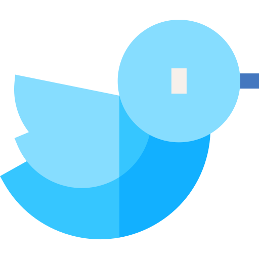 twitter Basic Straight Flat icon