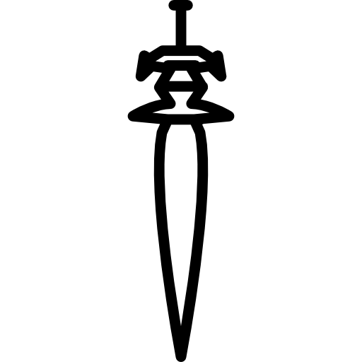 miecz w pozycji pionowej  ikona