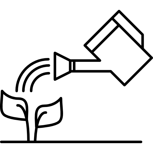 Watering a plant  icon