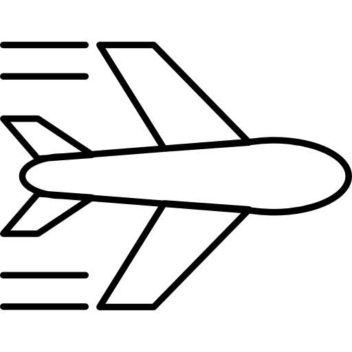 Airplane flying  icon