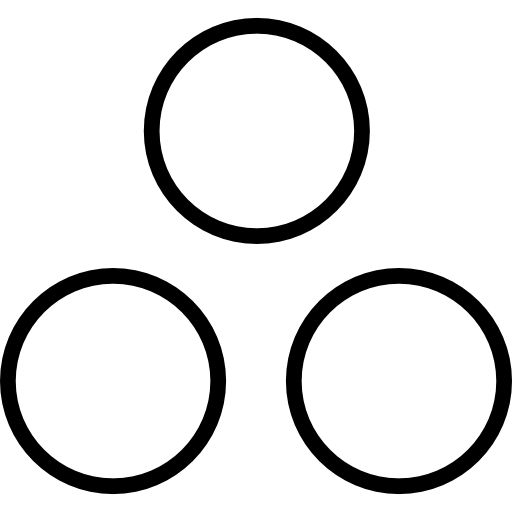 3 つの点の中心の平和旗  icon