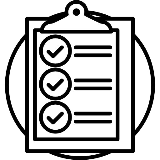 Clipboard with check list  icon