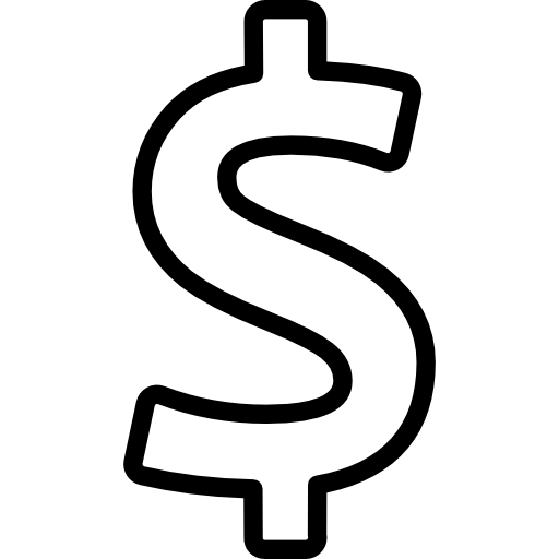 Знак валюты доллар  иконка