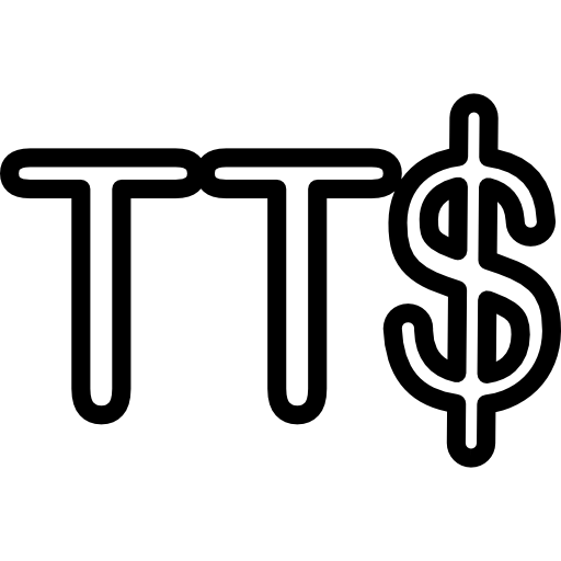 trinidad en tobago dollar valutasymbool  icoon