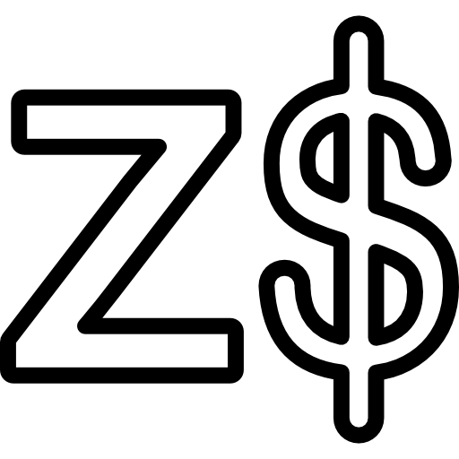 dólar de zimbabwe  icono