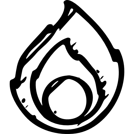 Ember sketched social logo  icon