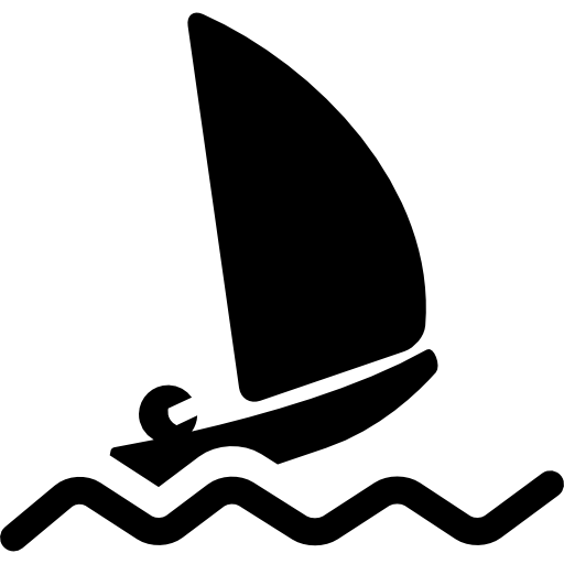 Paralympic sailing boat  icon