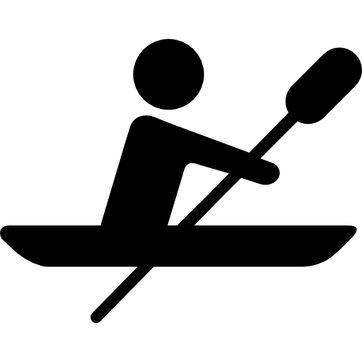 ボート漕ぎのシルエット  icon