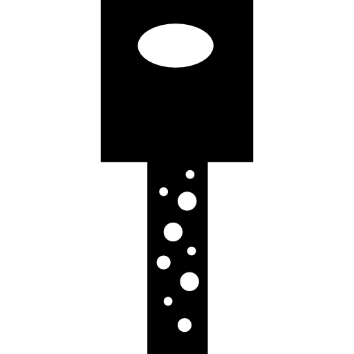 nueva llave de forma rectangular con pequeños agujeros  icono