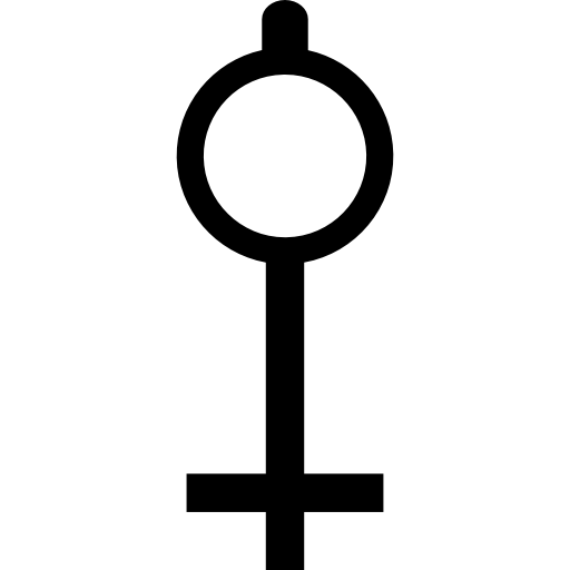 forma de llave similar al símbolo de llave de vida  icono