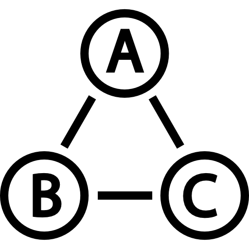 datos interconectados  icono