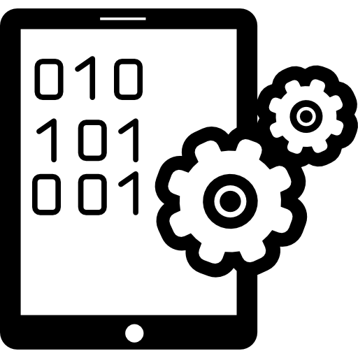 configuración de datos de la tableta  icono