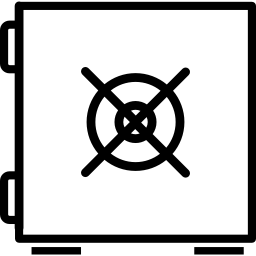 Safe box outline  icon