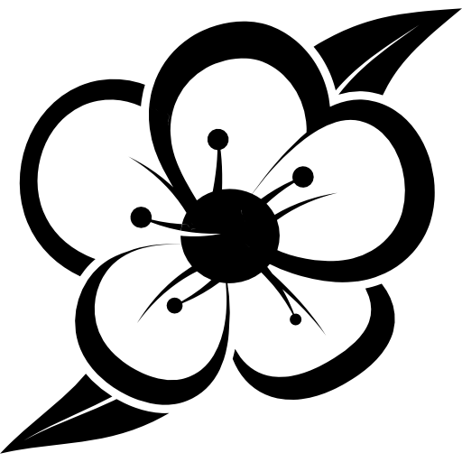 Flower of fruit tree  icon