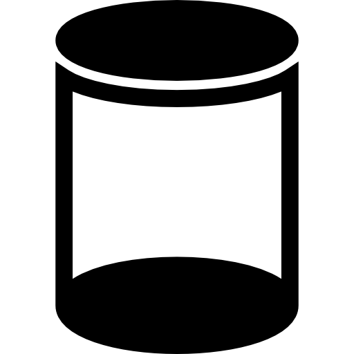 símbolo de cilindro de análisis de datos  icono